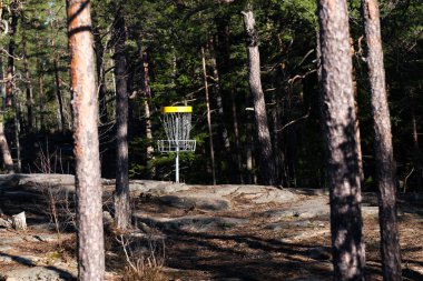 Ormandaki golf sepeti.