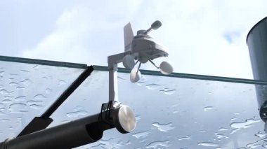 Rüzgarı ölçmek için Anemometre 