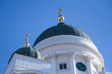 Helsinki Katedrali 'nin çatısında.