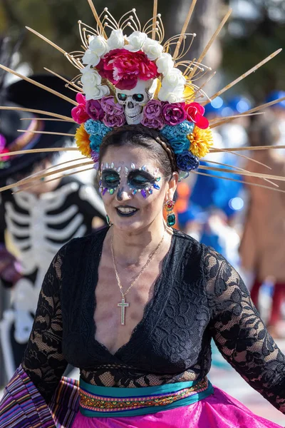 Palamos Espagne Février 2023 Carnaval Traditionnel Dans Une Petite Ville — Photo