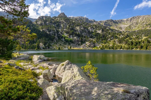 Paisagem Verão Cerdanya Montanha Dos Pirinéus Catalunha Espanha — Fotografia de Stock