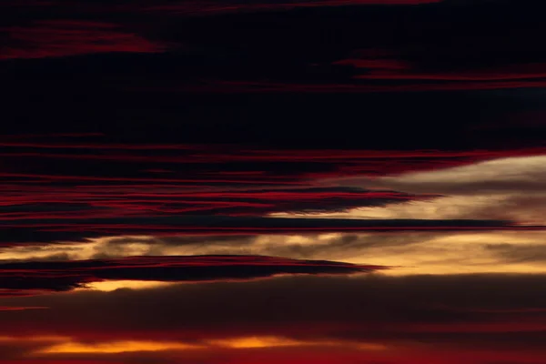 Lindas Nuvens Pôr Sol Céu Outono — Fotografia de Stock
