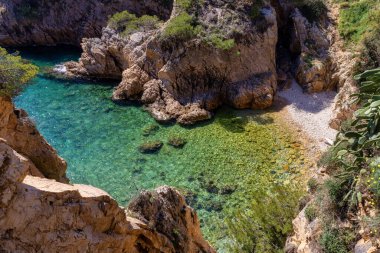 Doğa tüm ihtişamıyla: duyular için bir deneyim. Costa Brava, İspanya 'nın küçük Palamos kasabası yakınlarında.