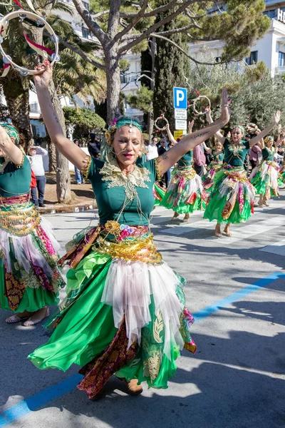 Palamos Espagne Février 2024 Carnaval Traditionnel Dans Une Petite Ville Image En Vente