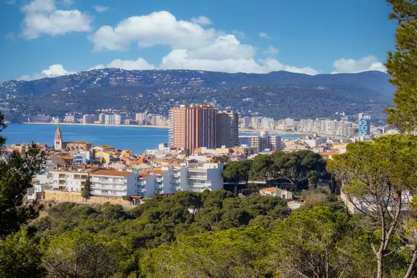 Krajina Obrázek Krásné Španělské Malé Město Palamos Costa Brava — Stock fotografie