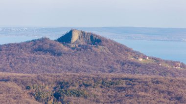 Basalt Sütunları Hegyestu Macaristan Balaton Yerleşim Alanı