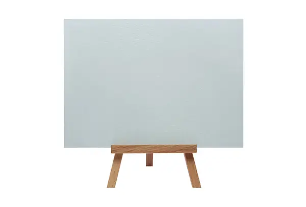 Clean Canvas Easel Isolated White Background — Stock Photo, Image