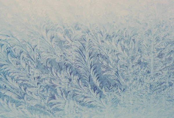 Hoarfrost Window Cold Winter — Stock Photo, Image