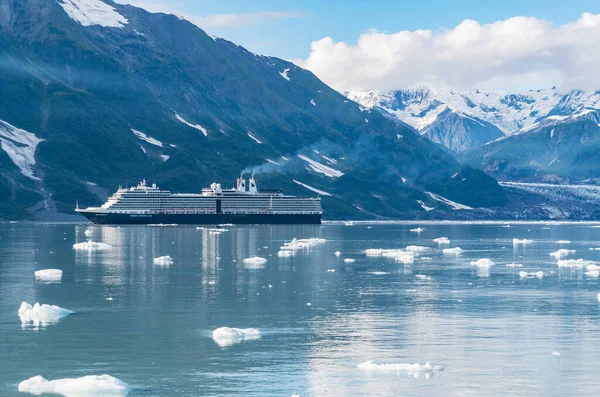 Glacier Bay September 2022 Holland America Cruise Ship Nieuw Amsterdam — Stock Photo, Image