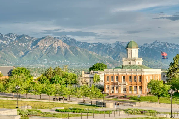 stock image Salt Lake City, UT - May 23, 2023: Utah Office of Tourism Building, originally the Old Salt Lake City Council Hall, Utah