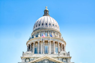 Idaho Eyalet Başkent Binası 'nın kubbesi. Başkent Boise, Idaho' da.