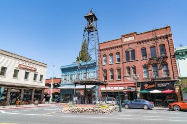 Placerville, CA - 25 Mayıs 2023: Tarihi Placerville kasabası 1849 Kaliforniya Altına Hücum