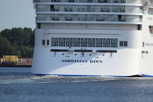 Ijmuiden Países Baixos Agosto 2022 Norwegian Dawn Detida Operada Pela — Fotografia de Stock