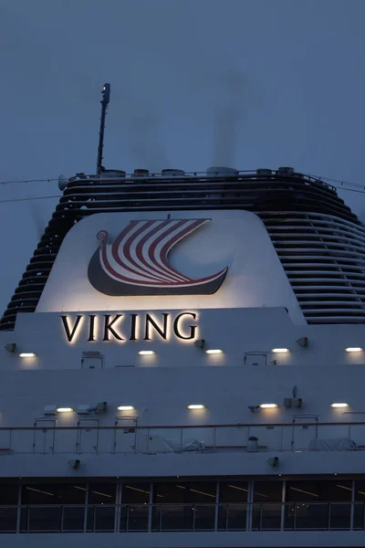 Ijmuiden Nizozemsko Dubna 2022 Viking Jupiter Provozovaný Viking Cruises Detail — Stock fotografie