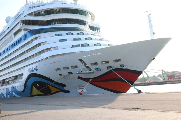 Ijmuiden Nizozemsko Května 2022 Aida Sol Kotvící Felison Cruise Terminal — Stock fotografie