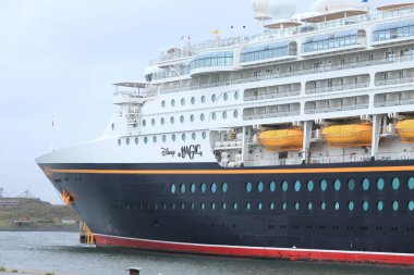 IJmuiden, Hollanda - 31 Temmuz 2022: Disney Magic, Felison Terminali IJmuiden.