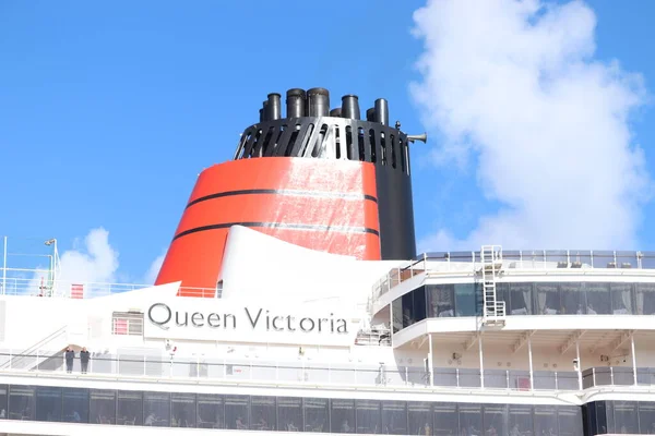 Velsen Países Baixos Outubro 2022 Navio Cruzeiro Queen Victoria Operado — Fotografia de Stock