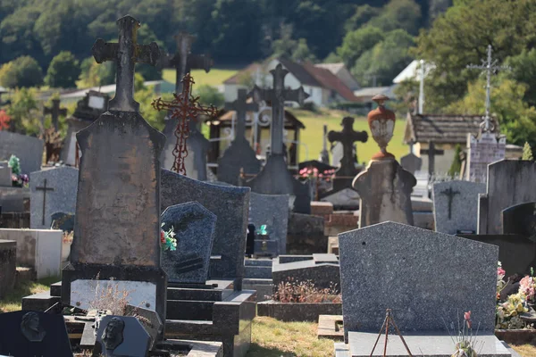 Overview Old Cemetery Saone Loire France — Stock Photo, Image