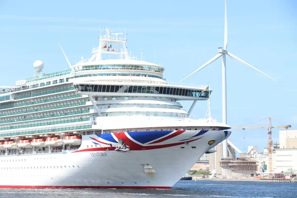 Ijmuiden Nederländerna Maj 2023 Ventura Cruises North Sea Canal Fartyget — Stockfoto