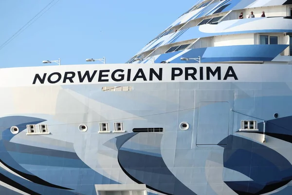 Velsen Juni 2023 Noors Prima Prima Klasse Cruiseschip Geëxploiteerd Door — Stockfoto