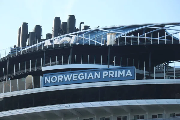 Velsen Nizozemsko Června 2023 Norská Prima Provozovaná Společností Norwegian Cruise — Stock fotografie