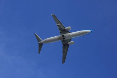 Amsterdam Hollanda - 4 Mart 2018: Ph-Bgc Klm Royal Dutch Airlines Boeing 737-800 kalkış Aalsmeerbaan pist, Amsterdam Airport Schiphol üzerinden