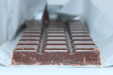 Koyu çikolata, closeup içinde engeller