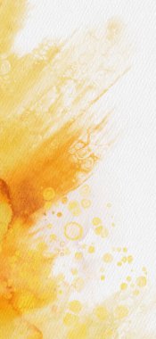 Soyut altın sarısı suluboya arka plan. Pankart unsuru tasarla. Vektör illüstrasyonu