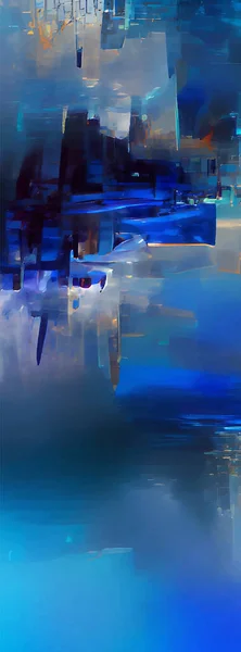 Abstrakter Hintergrund Moderne Futuristische Grafik Blauer Chaotischer Hintergrund Vektor Abstrakte — Stockvektor