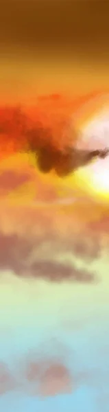 Pozadí Krajiny Abstraktní Výtvarná Šablona Prvky Barvy Sunrise Sunset Pozadí — Stockový vektor
