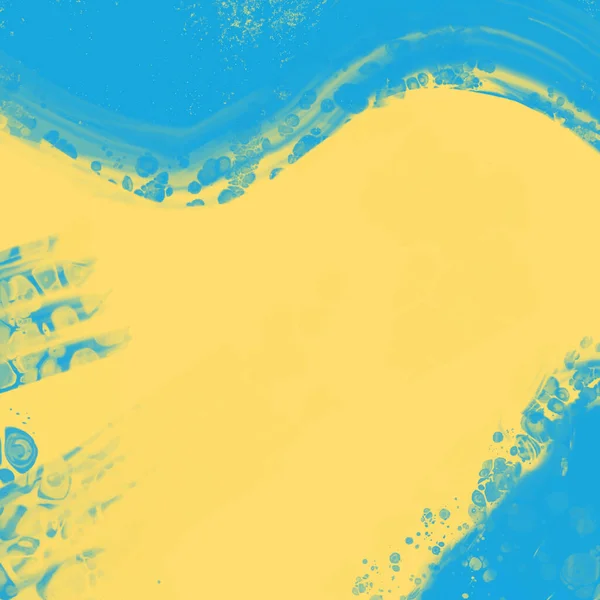 Abstrato Azul Amarelo Pintura Estilo Ucrânia Fundo Cor Ucraniana Design —  Vetores de Stock