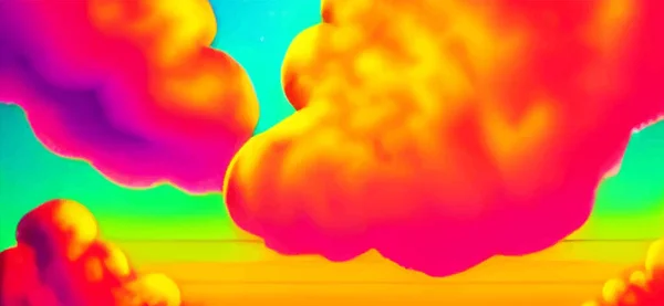 トレンディな明るい雲の液体の色 任意の目的のための素晴らしいデザイン 抽象的な自然背景 カラフルな背景 流行のテクスチャ 美しい自然の背景 ベクターイラスト要素 — ストックベクタ