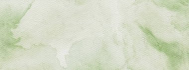 Soyut yeşil suluboya arka plan. Pankart unsuru tasarla. Vektör illüstrasyonu