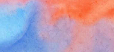 Soyut mavi suluboya boya arka plan. Pankart unsuru tasarla. Vektör illüstrasyonu