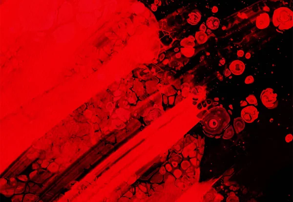 Fekete Piros Tinta Ecset Stroke Háttér Jdesign Elem Grunge Foltok — Stock Vector