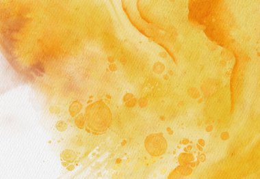 Soyut altın sarısı suluboya arka plan. Pankart unsuru tasarla. Vektör illüstrasyonu