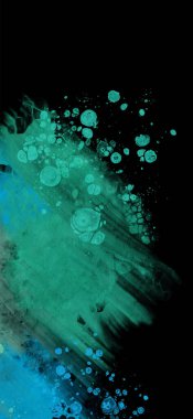 Siyahın modern mavi akış arkaplanı. Renk pankartı şeklinde sıvı. Tasarım projen için sanat tasarımı. Vektör illüstrasyonu.