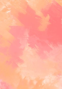 Soyut Pembe Mercan Turuncu Boya Arkaplanı. Pankart unsuru tasarla. Vektör illüstrasyonu