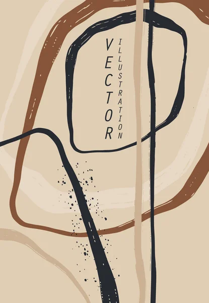 Abstrakte Modische Universelle Künstlerische Banner Vorlage Entwurf Für Cover Einladung — Stockvektor