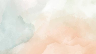 Yumuşak tonlu suluboya lekeleriyle tasarlanmış soyut dikey arkaplan, Vektör illüstrasyonu