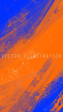 Soyut Mavi Turuncu Pembe Arkaplan. Pankart unsuru tasarla. Vektör illüstrasyonu