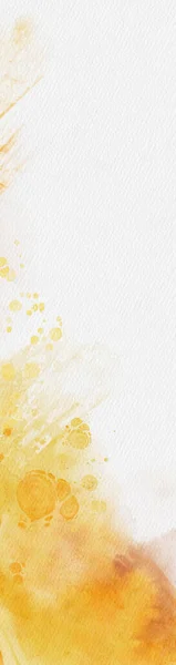 Abstrakt Guld Gul Akvarell Färg Bakgrund Konstruktionsbanderoll Vektorillustration — Stock vektor