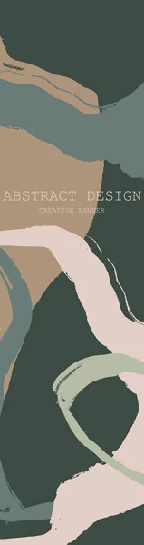 Modèle Abstrait Bannière Artistique Universelle Tendance Conception Pour Couverture Invitation — Image vectorielle