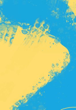 Soyut Mavi Sarı Boya Ukrayna tarzı arka plan. Ukrayna renk tasarım afişi ögesi. Vektör illüstrasyonu