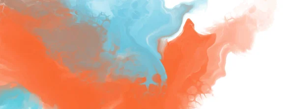 Elvont Kék Narancs Színű Háttér Festés Design Vektor Illusztráció — Stock Vector