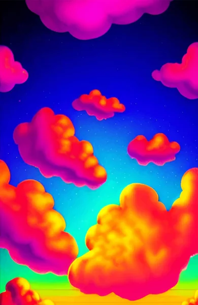 Modny Jasny Chmura Ciekły Kolor Świetny Design Wszelkich Celów Abstrakcyjne — Wektor stockowy