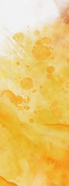 Soyut altın sarısı suluboya arka plan. Pankart unsuru tasarla. Vektör illüstrasyonu