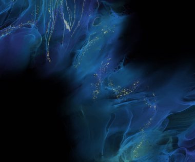 Renkli fırça elementleri olan zarif bir afiş tasarımı. Soyut dekorasyon. Vektör illüstrasyonu.