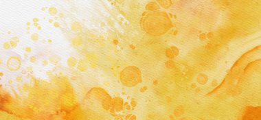 Soyut altın sarısı suluboya arka plan. Pankart unsuru tasarla. Vektör illüstrasyonu