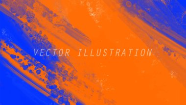 Soyut Mavi Turuncu Pembe Arkaplan. Pankart unsuru tasarla. Vektör illüstrasyonu